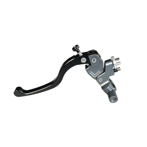 Motorrad Bremskupplungshebel 22mm Universal Motorrad Links Seil Ziehen Linie Kabel Kupplung Hebel(Titanium) von GETPZPZHMQ