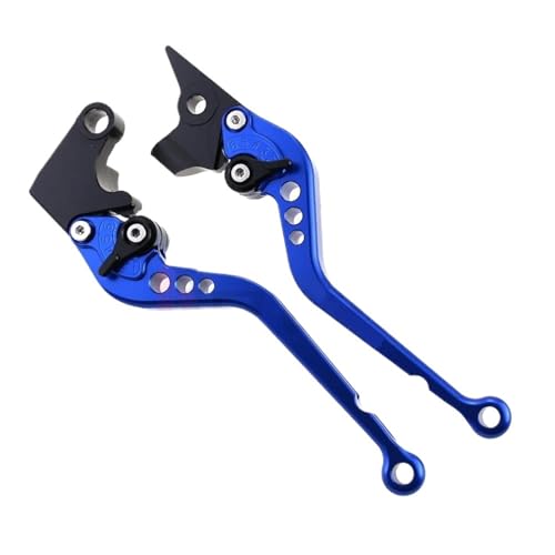 Motorrad Bremskupplungshebel Für 950 Für MULTISTRADA 2017 2018 Motorrad Einstellbare Griffe Hebel Lange Kurze Bremse Kupplungshebel Kupplung Bremshebel(Long Blue) von GETPZPZHMQ