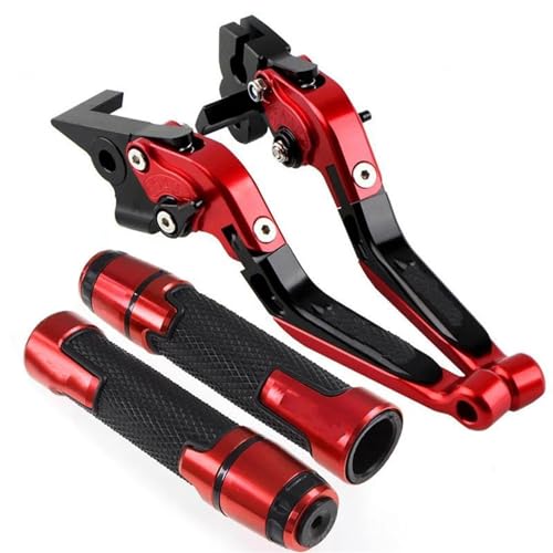 Motorrad Bremskupplungshebel Für Für MT 01 Für MT-01 Für MT01 Motorrad Einstellbare Faltbare Bremse Kupplung Hebel Lenker Handgriffe(Redblack) von GETPZPZHMQ