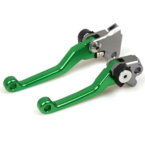 Motorrad Bremskupplungshebel Für KX250F Für KX 250F Für KX-250F Für KX-250 F Für KX 250 F 2005-2012 Klappbare Handbremse Pivot Bremskupplungshebelgriff Kupplung Bremshebel(Green) von GETPZPZHMQ