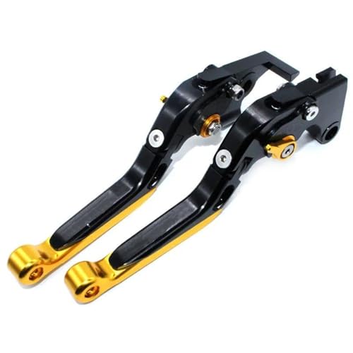 Motorrad Bremskupplungshebel Für Kawasaki Für Z1000sx Für Z 1000sx 2011-2016 Motorrad Einstellbare Klapp Ausziehbare Bremse Kupplung Hebel Kupplung Bremshebel(Half gold) von GETPZPZHMQ
