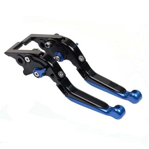 Motorrad Bremskupplungshebel Für MT07 Für MT-07 Für MT 07 2014-2018 2019 2020 2021 Bremse Kupplung Hebel Griff Einstellbar Fall Beweis Hand Schutz Kupplung Bremshebel(D-Blue) von GETPZPZHMQ
