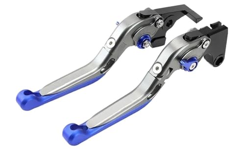 Motorrad Bremskupplungshebel Für Tracer 9 Für GT Für Plus 2023 2024 Motorrad Einstellbare Falten Ausziehbare Bremse Kupplung Hebel Kupplung Bremshebel(Blue) von GETPZPZHMQ