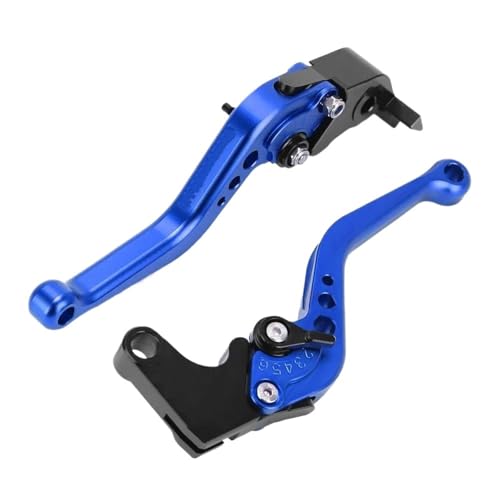 Motorrad Bremskupplungshebel Für YZF600 Für YZF-600 Für YZF 600 2006 2007 2008 2009 Kurze Bremskupplungshebel Griff Einstellbar Kupplung Bremshebel(Blue) von GETPZPZHMQ