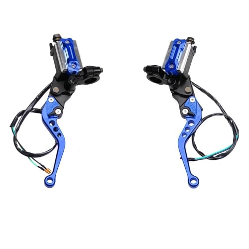 Motorrad Bremskupplungshebel Für Z900 Für Z900RS Für Z 900 Für Z 900RS Für Z 900 RS Bremspumpe Hebel Griff Hydraulische Kupplung Pumpe Hauptzylinder Schlauch Kupplung Bremshebel(Blue) von GETPZPZHMQ