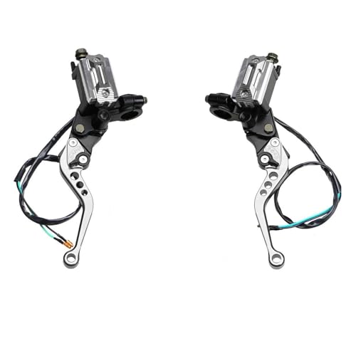 Motorrad Bremskupplungshebel Für Z900 Für Z900RS Für Z 900 Für Z 900RS Für Z 900 RS Bremspumpe Hebel Griff Hydraulische Kupplung Pumpe Hauptzylinder Schlauch Kupplung Bremshebel(Silver) von GETPZPZHMQ