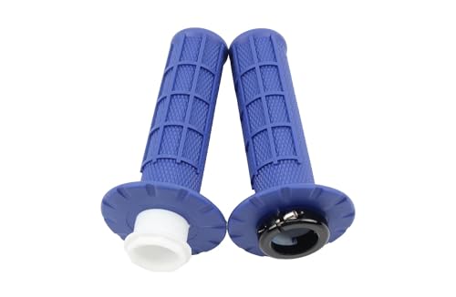 Motorrad Bremskupplungshebel Motorrad-Universalgriffe 7/8" 22mm Handgriff Snap-on Cam Lock-on Griffe Lenkergriffe(Blue) von GETPZPZHMQ