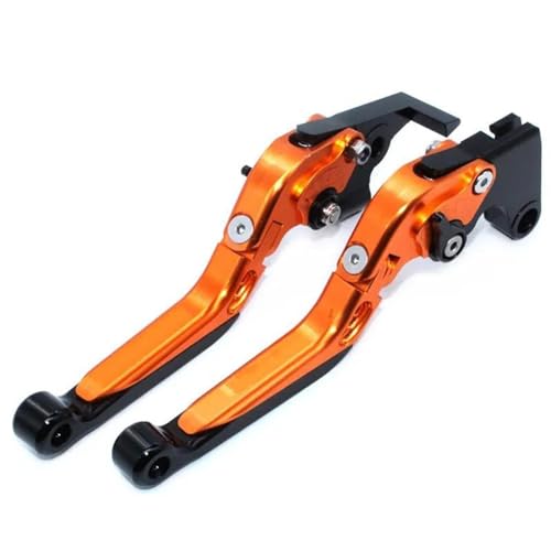 Motorrad Bremskupplungshebel Motorradzubehör Für Für Yzf-R1 Für Yzf R1 Für Yzfr1 2004–2008 Verstellbare Bremsgriff-Kupplungshebel Kupplung Bremshebel(Orange) von GETPZPZHMQ