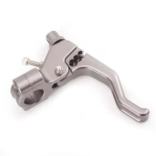 Motorrad Bremskupplungshebel Universal 7/8" 22mm Lenker Motorrad Fahrrad Mit Kurzem Kupplungshebel Easy Pull Kabelsystem(Gray Clutch Only) von GETPZPZHMQ