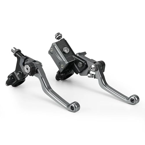 Motorrad Bremskupplungshebel Universal 7/8 "22mm Standard Lenker Hydraulische Bremse Kabel Kupplung Hebel Set Montage(Titanium) von GETPZPZHMQ