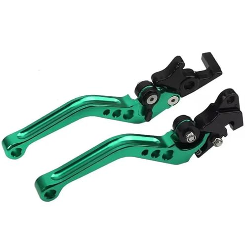 Motorrad Bremskupplungshebel Universal Motorrad Brems Griff Für Motorrad Motorrad Kupplung Trommel Bremshebel Griff(Green) von GETPZPZHMQ