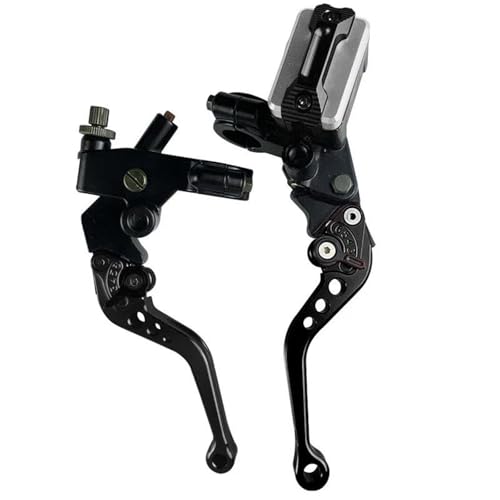Motorrad Bremskupplungshebel Universal Motorrad Hauptbremszylinder Hebel Kabel Kupplung Reservoir Für Roller Sport Dirt Bike Ein Paar 7/8 "22mm(Black A) von GETPZPZHMQ
