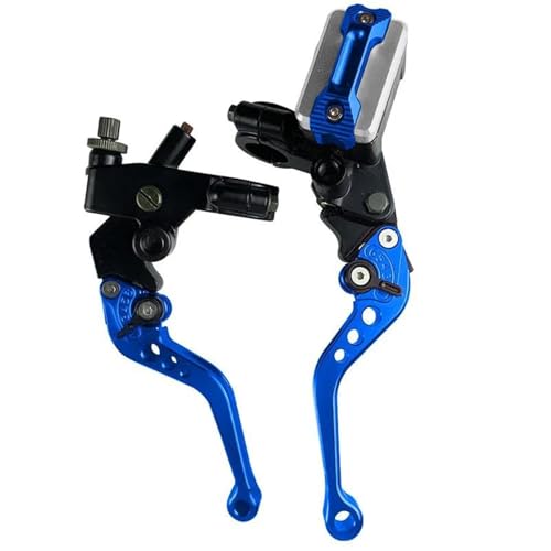 Motorrad Bremskupplungshebel Universal Motorrad Hauptbremszylinder Hebel Kabel Kupplung Reservoir Für Roller Sport Dirt Bike Ein Paar 7/8 "22mm(Blue A) von GETPZPZHMQ
