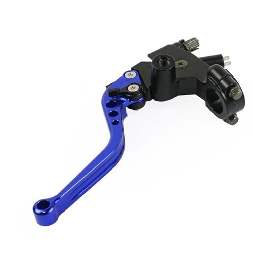 Motorrad Bremskupplungshebel Universal Motorrad Linker Hebel Kupplungskabel Linie 22mm Universal Für Kawasaki Kupplung Bremshebel(Blue Longer) von GETPZPZHMQ