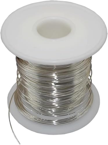 Basteldraht Silber, Weicher Runddraht Länge 1 Meter, Durchmesser Metalldraht Geeignet for Basteln und Dekorieren(Diameter 0.25mm) von GETSTREE