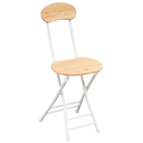 Klappbarer Barhocker, tragbarer klappbarer Hochhocker aus Holz, klappbarer Metallstuhl for den Außenbereich, 44 cm, Natur Klappbarer Barhocker, tragbarer klappbarer Hochhocker aus Holz, klappbarer Metallstuhl for den Außenbereich, 44 cm, Natur von GETSTREE