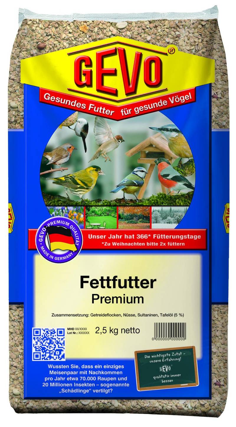 GEVO Vogelfutter Fettfutter Premium 25Kg von GEVO