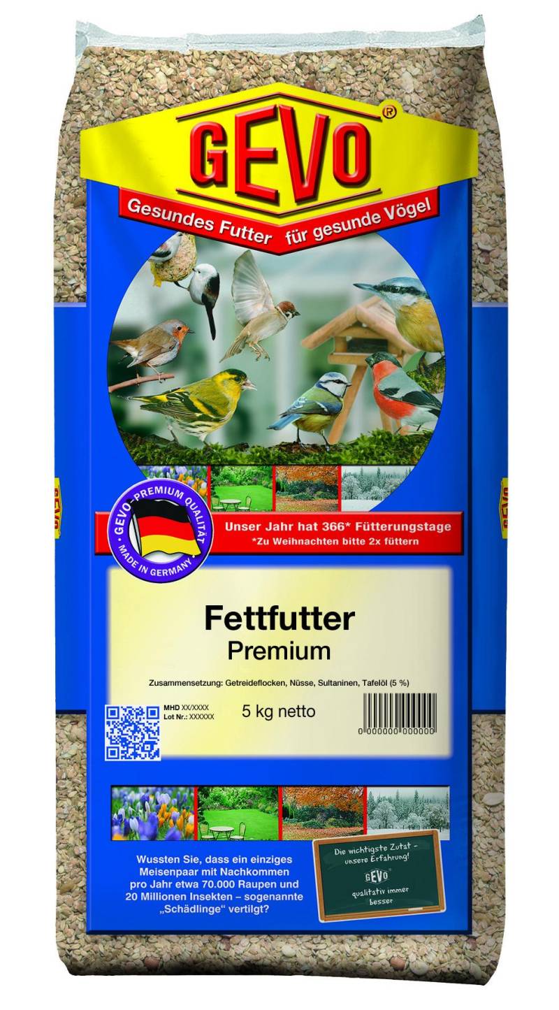 GEVO Vogelfutter Fettfutter Premium 5Kg von GEVO