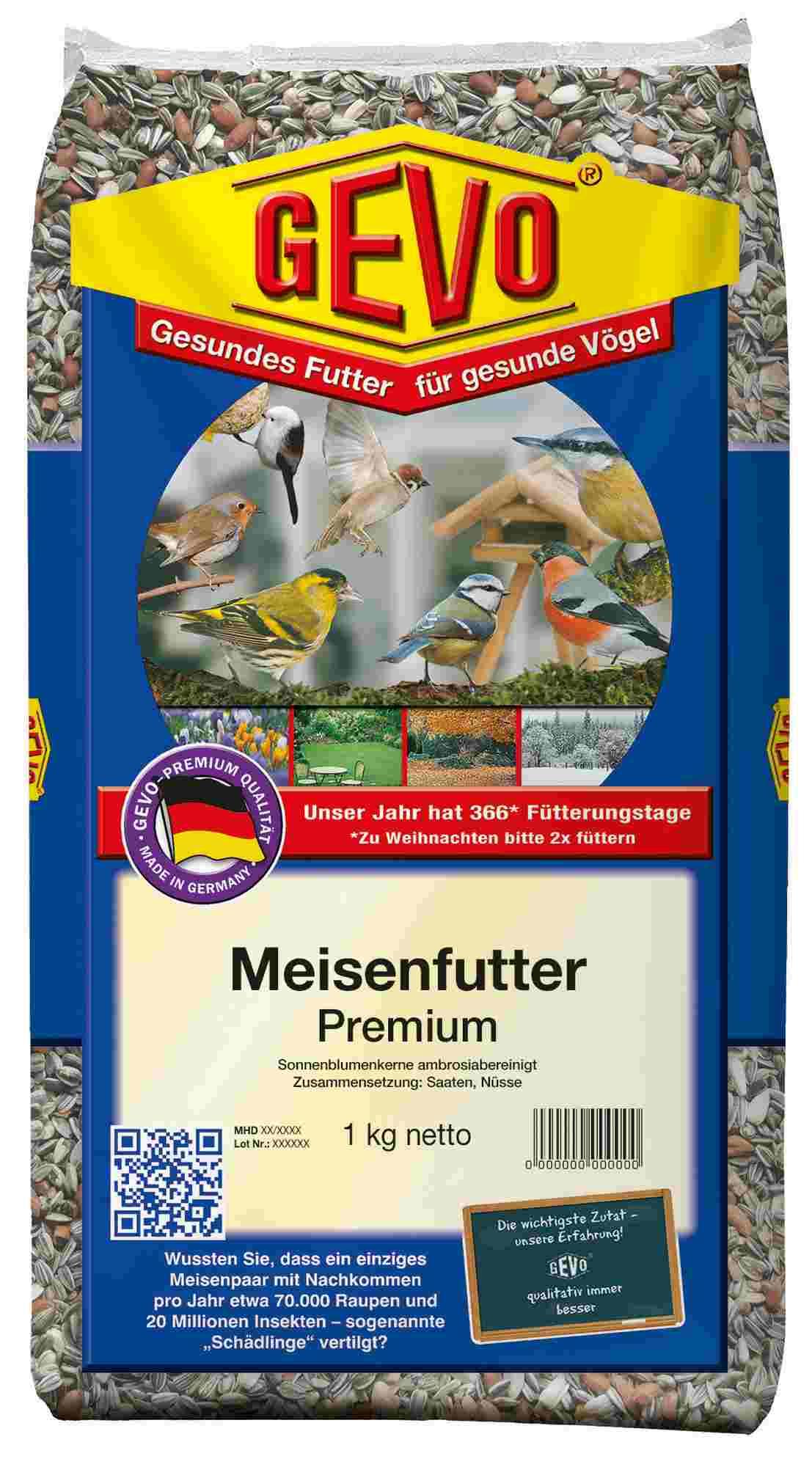 GEVO Vogelfutter Meisenfutter Premium 1Kg 900110 GEVO Vogelfutter Meisenfutter Premium 1Kg 900110 von GEVO