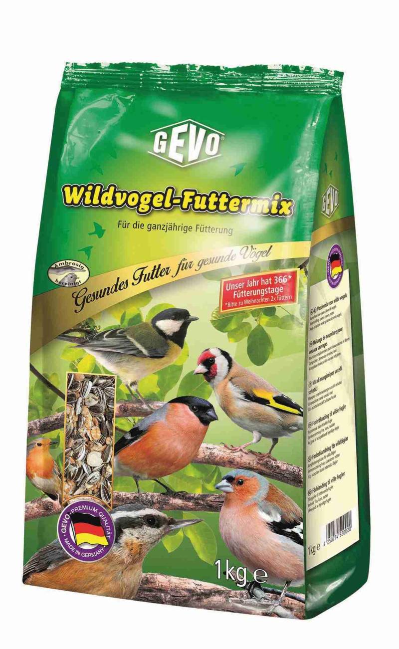 GEVO Vogelfutter Wildvogel Futtermix 1 Kg 910060 von GEVO