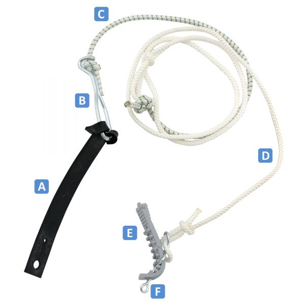 100m Perlonschnur Ø4mm (D) für Kuhschwanzhalter ALLGÄUER von GEWA