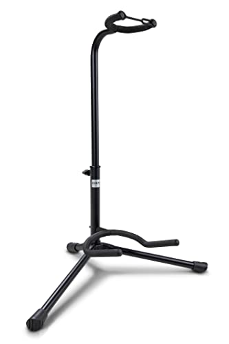 BSX 518050 Klassik Gitarrenständer (höhenverstellbar bis 78 cm, Standfläche 48 x 30 cm) schwarz von GEWA