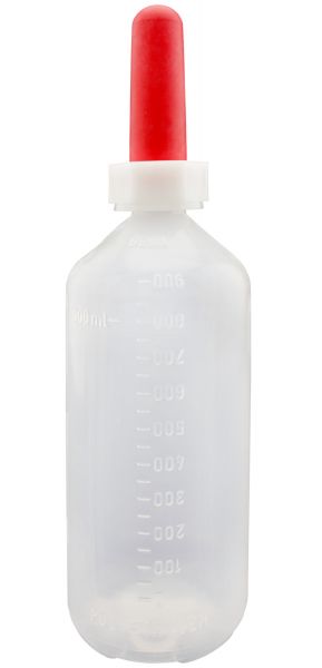 GEWA Kälberflasche 1 Liter, mit Sauger, Milchflasche, Kälbertränkef... von GEWA