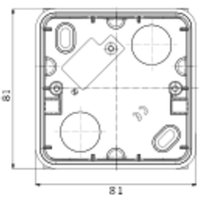 Gewiss - Aufputzdose für Steckdose mit RCD und UP-RCD, IP44 - GW95527 von GEWISS