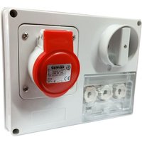 Gewiss - Steckdose mit Verriegelung 3P+E 16A IP44 380V ohne Gehäuse GW66130 von GEWISS