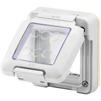 Gewiss - combi in wasserdichter Abdeckung 2 Plätze System IP55 von GEWISS