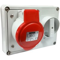 Gewiss - verriegelte Steckdose 3P+E 32A IP44 380V ohne Gehäuse GW66119 von GEWISS