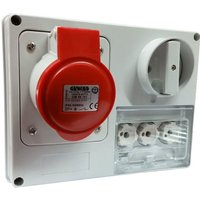 Gewiss - verriegelte Steckdose 3P+E 32A IP44 380V ohne Gehäuse GW66141 von GEWISS