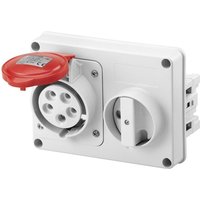 Steckdose mit Verriegelung 3P+N+E 16A IP44 380V ohne Gehäuse GW66109 - Gewiss von GEWISS