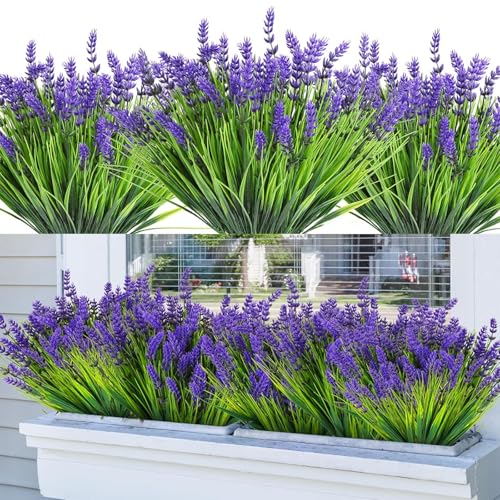 GEXINKEJI 12 Lavendel Künstlich Gefälschte Lila Deko wie Echt Lavendel Outdoor Kunstblumen wie Echt Outdoor Kunstpflanzen Wetterfest für Familienfeier Garten Balkon Tisch Hochzeit zu Hause Dekoration GEXINKEJI 12 Lavendel Künstlich Gefälschte Lila Deko wie Echt Lavendel Outdoor Kunstblumen wie Echt Outdoor Kunstpflanzen Wetterfest für Familienfeier Garten Balkon Tisch Hochzeit zu Hause Dekoration von GEXINKEJI