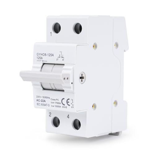 GEYA Umschalter 1P 125A Lasttrennschalter Dual Power Manual Transfer Isolating Switch AC 230V Interlock Schutzschalter Manueller Doppelleistungstransfer Trennschalter DIN-Schiene Montage. GEYA Umschalter 1P 125A Lasttrennschalter Dual Power Manual Transfer Isolating Switch AC 230V Interlock Schutzschalter Manueller Doppelleistungstransfer Trennschalter DIN-Schiene Montage. von GEYA