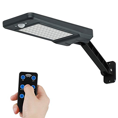 GEYUEYA Home Solar Lampe 60 LED Solar Wandleuchte, Solarlampen für außen, Solarbewegungs-Sensor-Sicherheits-Lichter IP65 wasserdicht Wand-Lichter mit drehbaren installierten Stents von GEYUEYA Home