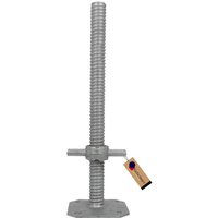 GeZu Impex Gerüstspindel Galvanisch Verzinkt 300 mm Ø 38 mm Spindelfuß Gerüstfüße Gewindefußplatte GeZu Impex Gerüstspindel Galvanisch Verzinkt 300 mm Ø 38 mm Spindelfuß Gerüstfüße Gewindefußplatte von GEZU IMPEX