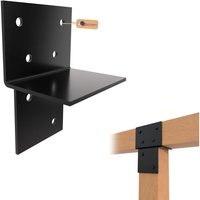 GeZu Impex Holzverbindung T Stück 121 x 121 mm Schwarz Pulverbeschichtet T-Verbindungswinkel Wand- & Pfostenverbinder für Holzkonstruktionen GeZu Impex Holzverbindung T Stück 121 x 121 mm Schwarz Pulverbeschichtet T-Verbindungswinkel Wand- & Pfostenverbinder für Holzkonstruktionen von GEZU IMPEX