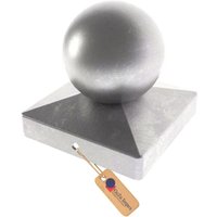 GeZu Impex Kugel Pfostenkappe Pyramide 71 x 71 mm Feuerverzinkt Vierkant Schutzkappe Abdeckkappe für Zaunpfosten GeZu Impex Kugel Pfostenkappe Pyramide 71 x 71 mm Feuerverzinkt Vierkant Schutzkappe Abdeckkappe für Zaunpfosten von GEZU IMPEX
