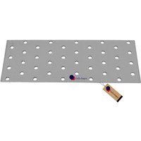 GeZu Impex Lochplatte 100 x 300 x 2 mm Flachverbinder Flache Metallplatte Verbindungsplatte Holzverbinder GeZu Impex Lochplatte 100 x 300 x 2 mm Flachverbinder Flache Metallplatte Verbindungsplatte Holzverbinder von GEZU IMPEX