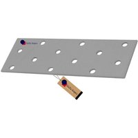 GeZu Impex Lochplatte 40 x 120 x 2 mm Flachverbinder Flache Metallplatte Verbindungsplatte Holzverbinder GeZu Impex Lochplatte 40 x 120 x 2 mm Flachverbinder Flache Metallplatte Verbindungsplatte Holzverbinder von GEZU IMPEX