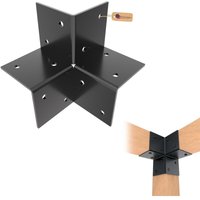 GeZu Impex Pergola Eckverbinder 81 x 81 mm Schwarz Pulverbeschichtet 3 Weg-Eckverbinder für Holz-Gazebo & Pergola GeZu Impex Pergola Eckverbinder 81 x 81 mm Schwarz Pulverbeschichtet 3 Weg-Eckverbinder für Holz-Gazebo & Pergola von GEZU IMPEX