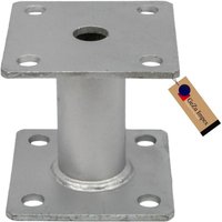 GeZu Impex Pfostenträger Aufdübelbar 2 Platten 100 x 100 x 5 mm Höhe 100 mm Feuerverzinkt Stützenfuß Pfostenträger zum Aufdübeln GeZu Impex Pfostenträger Aufdübelbar 2 Platten 100 x 100 x 5 mm Höhe 100 mm Feuerverzinkt Stützenfuß Pfostenträger zum Aufdübeln von GEZU IMPEX