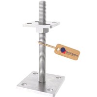 GeZu Impex Pfostenträger Höhenverstellbar 70 x 70 mm Verstellbereich 30 - 130 mm Zink-Flake Pfostenschuh Pfostenanker Stützenfuß GeZu Impex Pfostenträger Höhenverstellbar 70 x 70 mm Verstellbereich 30 - 130 mm Zink-Flake Pfostenschuh Pfostenanker Stützenfuß von GEZU IMPEX