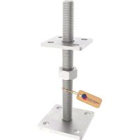 GeZu Impex Pfostenträger Höhenverstellbar 70 x 70 mm Verstellbereich 30 - 180 mm Zink-Flake Pfostenschuh Pfostenanker Stützenfuß GeZu Impex Pfostenträger Höhenverstellbar 70 x 70 mm Verstellbereich 30 - 180 mm Zink-Flake Pfostenschuh Pfostenanker Stützenfuß von GEZU IMPEX