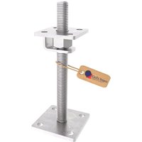 GeZu Impex Pfostenträger Höhenverstellbar mit Haken 80 x 80 mm Verstellbereich 60 - 130 mm Feuerverzinkt Pfostenschuh Pfostenanker Stützenfuß GeZu Impex Pfostenträger Höhenverstellbar mit Haken 80 x 80 mm Verstellbereich 60 - 130 mm Feuerverzinkt Pfostenschuh Pfostenanker Stützenfuß von GEZU IMPEX