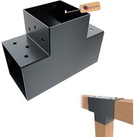 GeZu Impex Pfostenverbinder T 71 x 71 mm Anthrazit Pulverbeschichtet Pergola Eckverbinder T-Model 3 Wege Pfostenecke für 3-Balken GeZu Impex Pfostenverbinder T 71 x 71 mm Anthrazit Pulverbeschichtet Pergola Eckverbinder T-Model 3 Wege Pfostenecke für 3-Balken von GEZU IMPEX