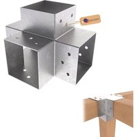 GeZu Impex Pfostenverbinder X 71x71mm Feuerverzinkt Pergola 4-Wege Eckverbinder Pavillon DIY Holzbau-Halterung Steckverbinder Typ X Holzverbinder GeZu Impex Pfostenverbinder X 71x71mm Feuerverzinkt Pergola 4-Wege Eckverbinder Pavillon DIY Holzbau-Halterung Steckverbinder Typ X Holzverbinder von GEZU IMPEX