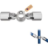GeZu Impex Rohrverbinder Gelenkstück Doppelt Ø42mm heißgetaucht verzinkt Silber Interclamp Doppel-Schwenk-Dose Verstellbare Rohrklemme für Handläufe GeZu Impex Rohrverbinder Gelenkstück Doppelt Ø42mm heißgetaucht verzinkt Silber Interclamp Doppel-Schwenk-Dose Verstellbare Rohrklemme für Handläufe von GEZU IMPEX