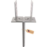 GeZu Impex Verstellbare U Pfostenträger 400mm Galvanisch Verzinkt U-Form Beton-in-Pfostenstütze Breitenverstellbare Stabankerhalterung U Typ GeZu Impex Verstellbare U Pfostenträger 400mm Galvanisch Verzinkt U-Form Beton-in-Pfostenstütze Breitenverstellbare Stabankerhalterung U Typ von GEZU IMPEX